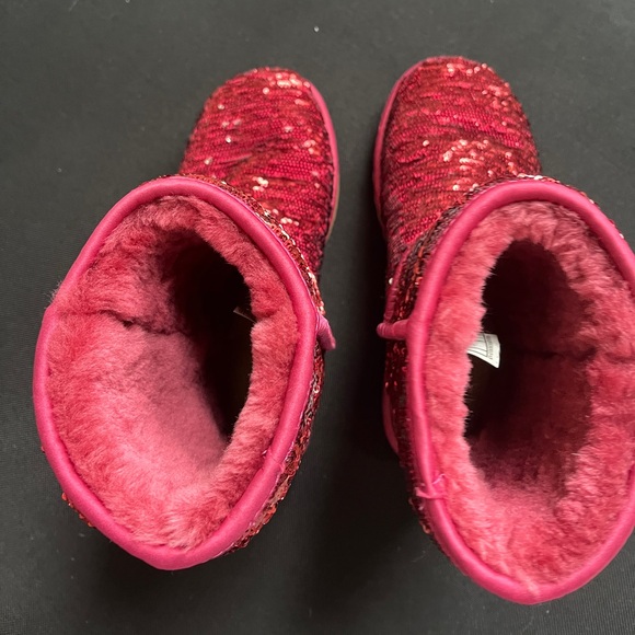 Pink/Silver Ugg Boots - Picture 4 of 4